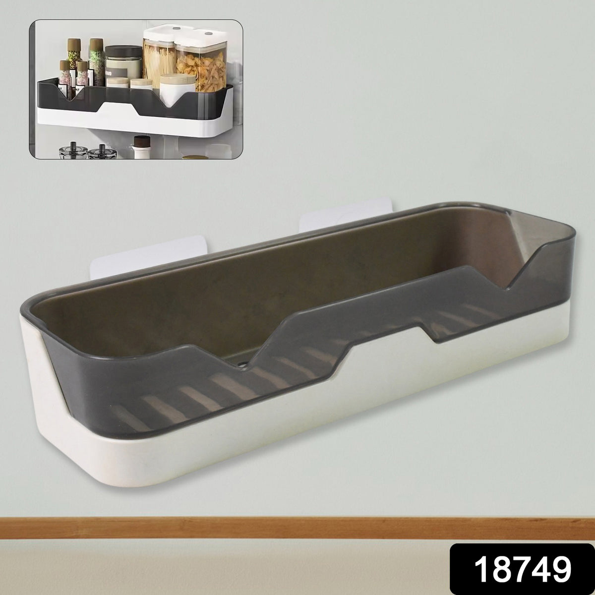 Wall Mounted Adhesive Bathroom Shower Caddy  Shelf  Plastic (1 Pc)